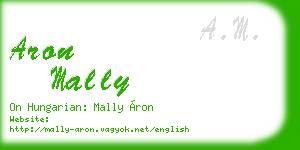 aron mally business card