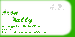 aron mally business card